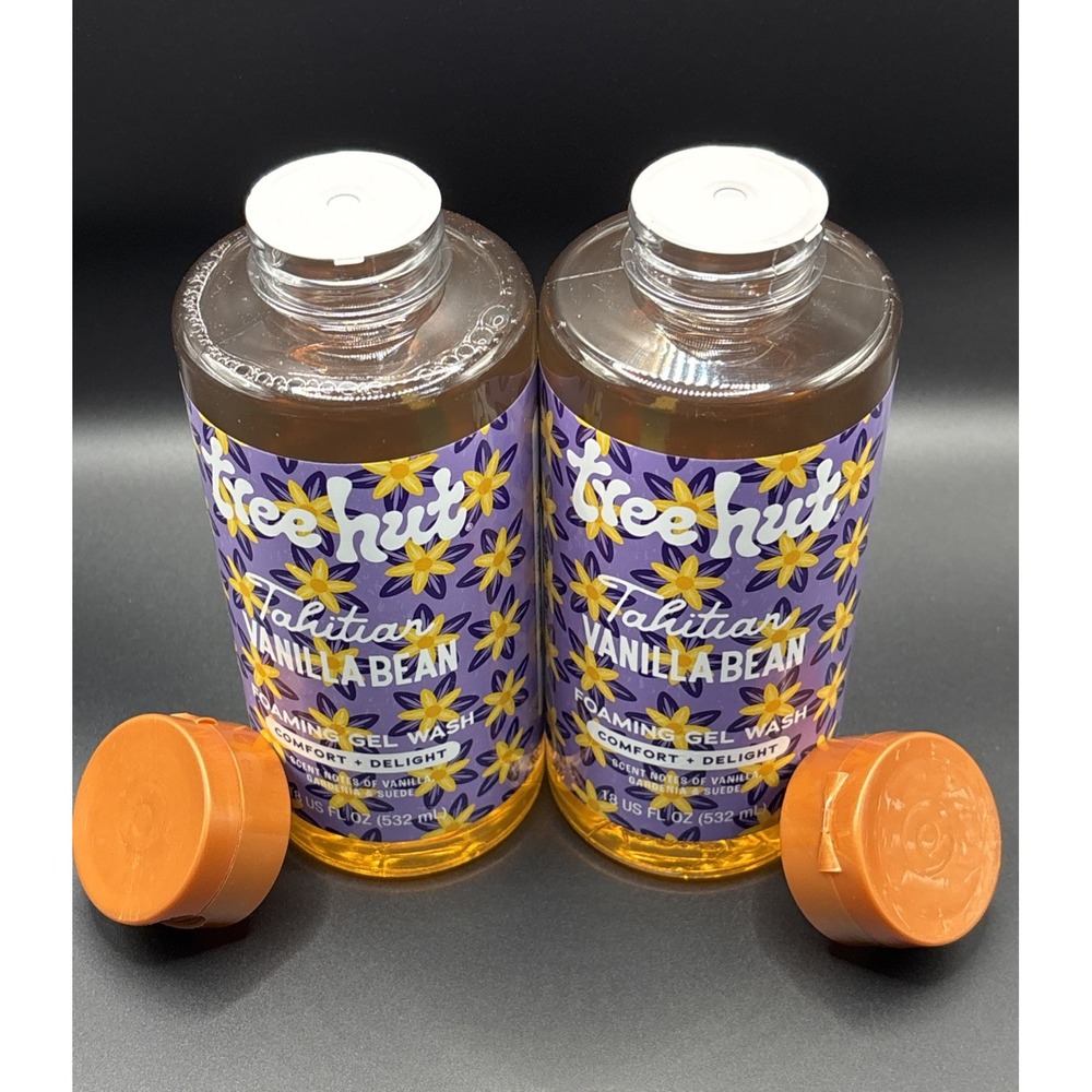 [Set of 2] Tree Hut TAHITIAN VANILLA BEAN Gel Body Wash 18oz. Brand New SEALED. - Picture 5 of 5